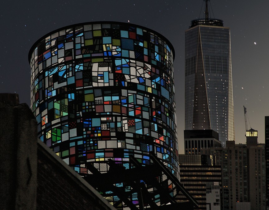 Stained Glass Water Tower